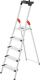 Stufenstehleiter L80 Comfortline 5 Stufen Alu.Gesamt-H.1840mm Trgf.150kg HAILO