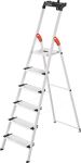 Stufenstehleiter L80 Comfortline 6 Stufen Alu.Gesamt-H.2080mm Trgf.150kg HAILO