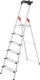 Stufenstehleiter L80 Comfortline 6 Stufen Alu.Gesamt-H.2080mm Trgf.150kg HAILO