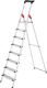 Stufenstehleiter L80 Comfortline 8 Stufen Alu.Gesamt-H.2550mm Trgf.150kg HAILO