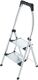 Klapptritt Stufen 2, NW-Nr.: 9000463096 Plattform-H.490mm, Alu.m.Anti-Rutsch-Riffelu ng HAILO  