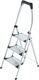 Klapptritt Stufen 3, NW-Nr.: 9000463097 Plattform-H.730mm, Alu.m.Anti-Rutsch-Riffelu ng HAILO  