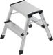 Klapptritt Stufen 2, NW-Nr.: 9000463099 Plattform-H.400mm, Alu.m.Anti-Rutsch-Riffelu ng HAILO  
