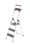 Stufenstehleiter 3 Stufen, NW-Nr.: 9000463125 Alu.Leiterlänge 1390mm, Trgf.225kg HAILO   