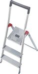 Stufenstehleiter Aluminium 3 Stufen einseitig begehbar Plattformhöhe 620mm