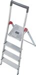 Stufenstehleiter Aluminium 4 Stufen einseitig begehbar Plattformhöhe 840mm
