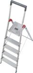 Stufenstehleiter Aluminium 5 Stufen einseitig begehbar Plattformhöhe 1060mm