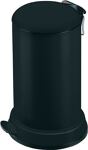 Tretabfallsammler 16l Stahlblech, schwarz H.515xD.320mm mit verz. Inneneimer