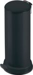Tretabfallsammler 26l Stahlblech, schwarz H.715xD.320mm mit verz. Inneneimer