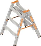 Schwerlasttritt Stufen 3, NW-Nr.: 9000464640 Plattformhöhe 710mm, Alu.beids.begehbar LAYHER max.Gesamtbelastung 200kg, Plattformhöhe 710mm  