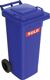 Müllgroßbehälter 80l HDPE, NW-Nr.: 9000466094 blau fahrbar,n.EN 840, SULO Rad-D.200mm  