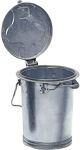 Mülleimer 35l Stahlbl.TZN, NW-Nr.: 9000466100 m.Bügel H.530/D.335mm  