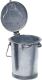Mülleimer 35l Stahlbl.TZN, NW-Nr.: 9000466100 m.Bügel H.530/D.335mm  