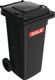 Müllgroßbehälter 120l, NW-Nr.: 9000466115 HDPE anthrazitgrau, fahrbar,n.EN 840 SULO Rad-D.200mm  