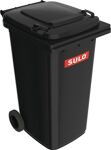 Müllgroßbehälter 240l, NW-Nr.: 9000466125 HDPE anthrazitgrau, fahrbar,n.EN 840 SULO Rad-D.200mm  