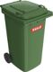Müllgroßbehälter 240l, NW-Nr.: 9000466126 HDPE grün fahrbar,n.EN, 840 SULO Rad-D.200mm  