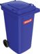 Müllgroßbehälter 240l, NW-Nr.: 9000466127 HDPE blau fahrbar,n.EN, 840 SULO Rad-D.200mm  