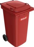 Müllgroßbehälter 240l, NW-Nr.: 9000466129 HDPE rot fahrbar,n.EN 840, SULO Rad-D.200mm  