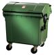 Müllgroßbehälter 1,1 m³, NW-Nr.: 9000466145 HDPE grün fahrbar,n.DIN, EN 840-3 SULO   