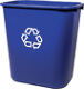 Papierkorb 26,5l blau, NW-Nr.: 9000466173 H380xB365xT260mm, RUBBERMAID   