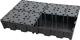 Auffangwanne 120l, NW-Nr.: 9000466247 L1200xB800xH180mm PE, m.PE-Rost CEMO m.PE-Rost
