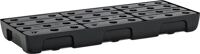 Regalwanne 21l, NW-Nr.: 9000466292 L976xB395xH95mm PE, m.PE-Rost u.Leckanzeiger CEMO  