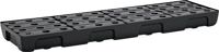 Regalwanne 28l, NW-Nr.: 9000466295 L1295xB395xH95mm PE, m.PE-Rost u.Leckanzeiger CEMO  