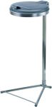 Abfallsammler, NW-Nr.: 9000466305 H980xB500xT530mm 120l, m.Standfuß VAR Einwurf-D.350mm, Gestell silber verz.  