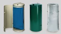 Abfallsammler f.3x120l, NW-Nr.: 9000466692 Säcke stationär, H.970xB.1330xT.450mm Alu.-Gestell, Ku.-Klappdeckel  