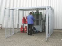 Abfallsammler, NW-Nr.: 9000466693 H1030xB430xT450mm 120l, fahrbar HAILO Alu.-Gestell, Ku.-Klappdeckel  