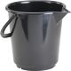 Eimer 17,0l, NW-Nr.: 9000466941 HD-Polyethylen schwarz, Kunststoffbügel D.330mm H.315mm HÜNERSDORFF