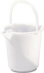 Eimer 10,5l, NW-Nr.: 9000466950 HD-Polyethylen natur, Kunststoffbügel D.286mm H.283mm HÜNERSDORFF  