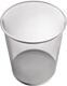 Papierkorb 23l, NW-Nr.: 9000468162 H350xØ295mm m.Lochdekor, STA silber HELIT   
