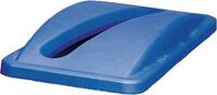 Deckel PE blau, NW-Nr.: 9000468564 B290xT520mm, f.Wertstoffsammler 60/87l f.Papiereinwurf, RUBBERMAID  