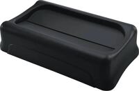 Deckel PE schwarz, NW-Nr.: 9000468572 B297xT521mm, f.Wertstoffsammler 60/87l Schwingdeckel RUBBERMAID  