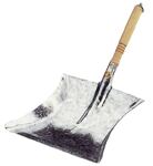 Kehrschaufel m.Holzgriff, NW-Nr.: 9000470260 MET verz.Bl.L260xB280mm xBlatt-B.280mm  