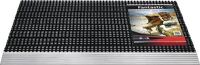 Fußmatte Alu-Anlaufkante schwarz/silber PP/Alu L430xB750xS22mm