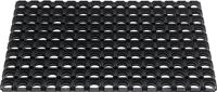 Fußmatte offene Ringe, NW-Nr.: 9000471293 schwarz, Gum.L500xB800xS22mm   