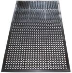 Fußmatte offene Ringe, NW-Nr.: 9000471303 schwarz, Gum.L1500xB900xS10mm   