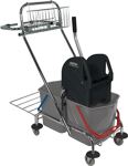 Reinigungswagen Eimer, NW-Nr.: 9000472004 2x17l,Presse,Ablagekorb, STA SPRINTUS   