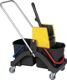 Reinigungswagen Eimer 2 x, NW-Nr.: 9000472061 17l u.Presse Ku.VERMOP Kunststoffgestell VERMOP, L.1040xB.400xH.850mm  