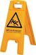 Warnschild Achtung, NW-Nr.: 9000472099 Rutschgefahr B 280xH, 580mm gelb/schwarz VERMOP   