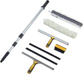 Fensterreinigungsset 8, NW-Nr.: 9000472112 tlg.B.350mm m.Alustiel, Wischer Einwascher VERMOP 2 Waschbezüge/Glasschaber, Alu.-Stange/2Wischergum  
