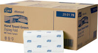 Handtücher L.230xB.250mm Tissue 2-lagig grün Blattzahl 3000 Zickzack