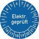Mehrjahres-Prüfplakette Elektr. Geprüft 2016-2021 30mm selbstkl. Btl. a 100 St.