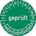 Mehrjahresprüfplakette, NW-Nr.: 9000477035 D.15mm gepr.2020-2025, Folie Btl.a 100 St.   