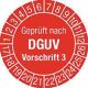 Mehrjahres-Prüfplakette Geprüft nach DGUV3 17-26 30mm selbstkl. Btl. a 100 St.