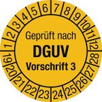 Mehrjahresprüfplakette, NW-Nr.: 9000477041 D.30 mmBxL Geprüft, n.DGUV3 19-28 Folie Btl.a 100 St.  
