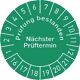 Mehrjahres-Prüfplakette Prüfung bestanden 16-21 30mm selbstkl. Btl. a 100 St.