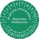 Mehrjahres-Prüfplakette Prüfung bestanden 17-22 30mm selbstkl. Btl. a 100 St.